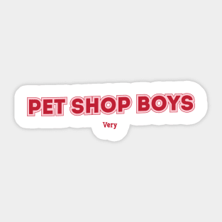 Pet Shop Boys - Very Sticker